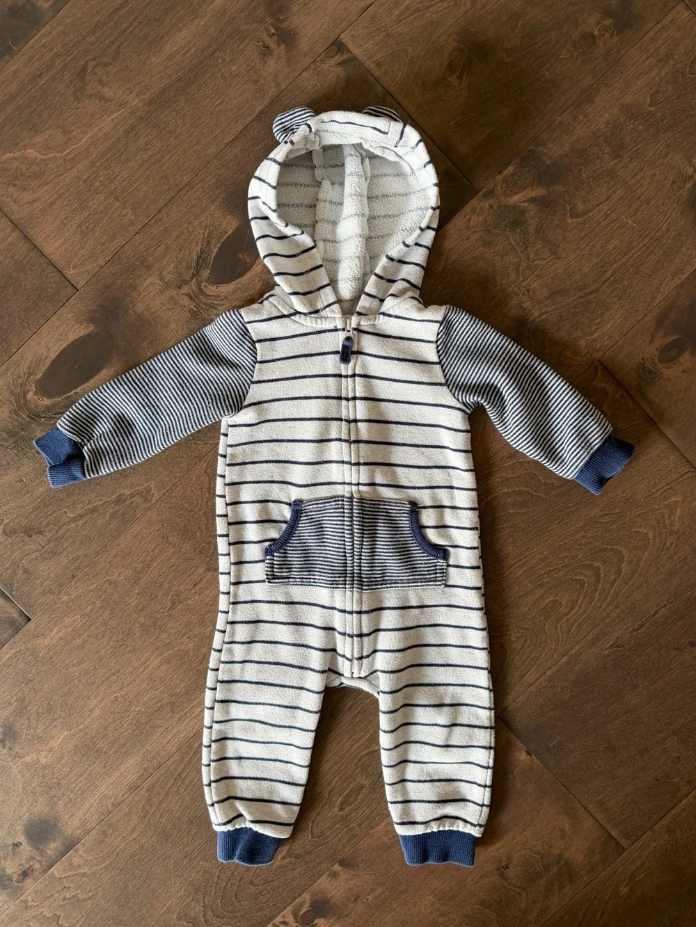 Carter's Hooded One-Piece Footie Set